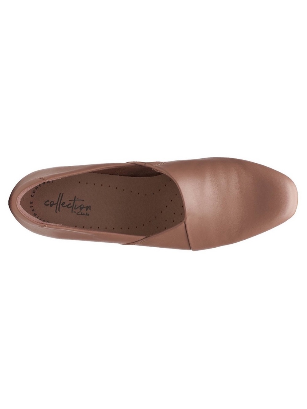 CLARKS JULIET PALM SLIP-ON PRALINE LEATHER Cuir Praline Juliet Palm Size:6.5 - Picture 3 of 9